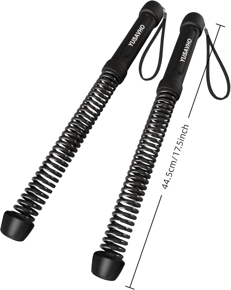 YUSAVHO Ropeless Battle Ropes for Home Gym-Portable Cordless Training Rope Fitness Equipment for Men & Women,Weighted Workout Ropes for HIIT,Versatile Exercise Equipment for Home and Travel(Black) - Image 2